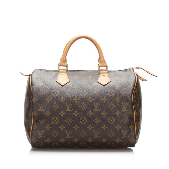 LOUIS VUITTON Handbags - Louis Vuitton Monogram Speedy 30 Handbag Boston M41526 Brown PVC Leather Ladi...